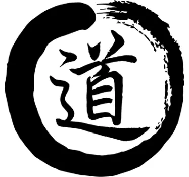 Tao symbol round vinyl oriental wall sticker - TenStickers