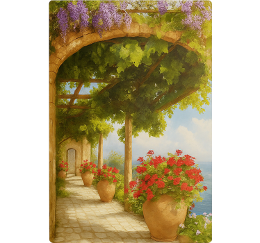 Provence views design door sticker - TenStickers