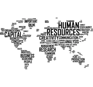 Industrial world map sticker - TenStickers