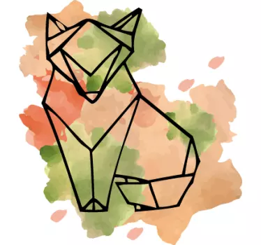 fox and spots Abstract decal - TenStickers
