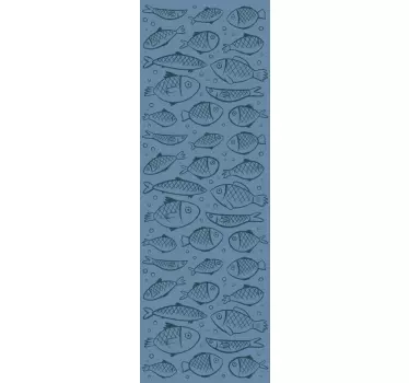 Fish in water shower sticker - TenStickers