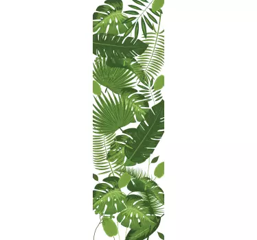 Jungle Trees fridge wrap decal - TenStickers