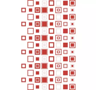 Box doccia sticker geometrical squares - TenStickers