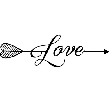 Love Arrow Wall Sticker - TenStickers