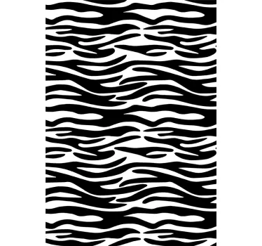 Zebra Print Shower Sticker - TenStickers