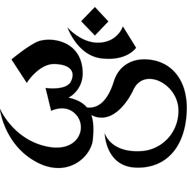 om hinduism symbol glass door decal - TenStickers