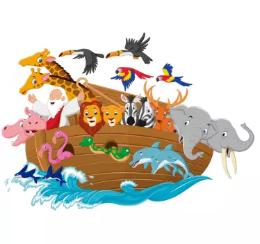 Noah´s Ark Wall Art Sticker - TenStickers