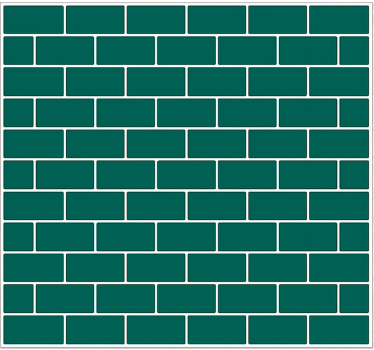 Emerald green wall decal for bathroom - TenStickers