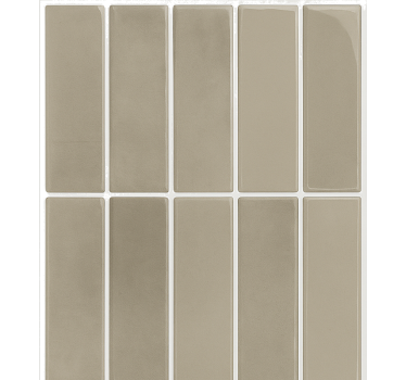 Linear stone natural wall decal for bathroom - TenStickers