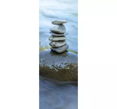 water texture glass door sticker - TenStickers