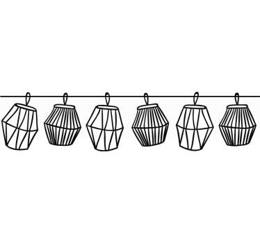 lanterns object wall decor - TenStickers