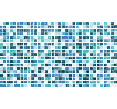 Blue Mosaic vinyl sheet - TenStickers