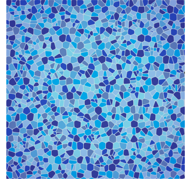 blue tones mosaic furniture decal - TenStickers