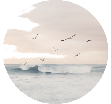 Dreamy ocean scene wall decal - TenStickers
