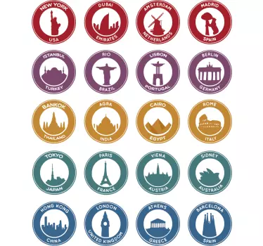 famous places decor - TenStickers