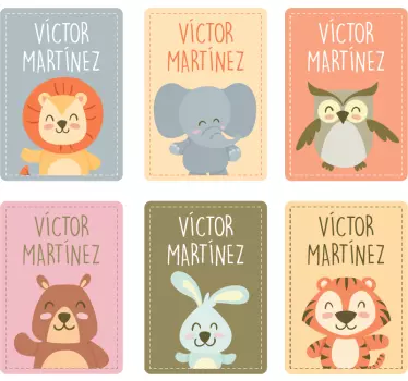 labels for school notebooks educational wall decal - TenStickers