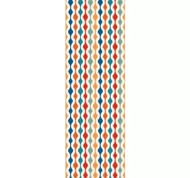 Vintage waves fridge sticker - TenStickers