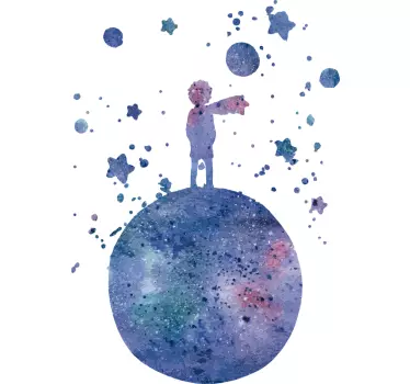 The world of Little Prince fairy tale wall decal - TenStickers