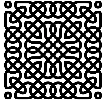 Celtic pattern headboard wall sticker - TenStickers