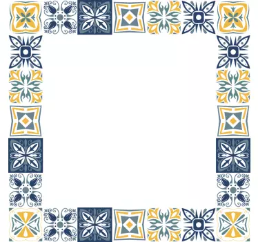 adhesive mirror framewall sticker - TenStickers
