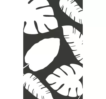 Palm Leaf shower sticker - TenStickers