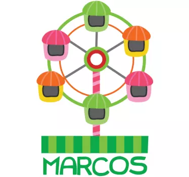Fair Ferris Wheel Wall Sticker - TenStickers