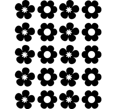 Flower pack flower wall decal - TenStickers