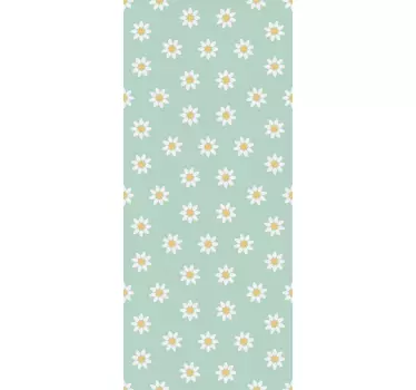 Daisy flower fridge wrap - TenStickers