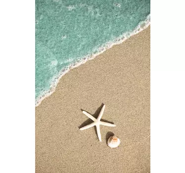 Sea shell fridge wrap - TenStickers