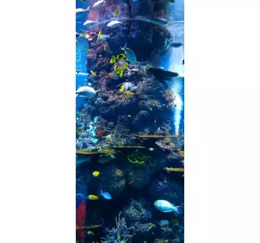 Aquarium glass door sticker - TenStickers