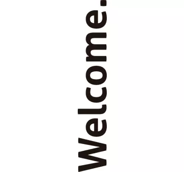 Welcome word glass door decal - TenStickers