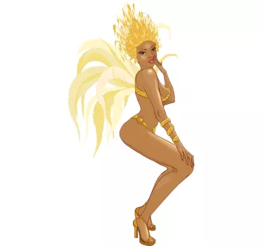 Seductive Woman Wall Sticker - TenStickers