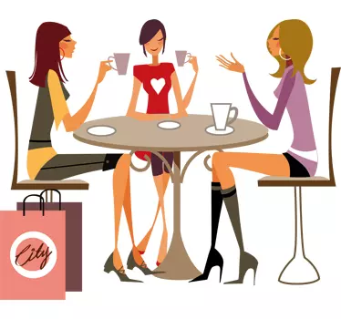 Glamour Girls Wall Sticker - TenStickers