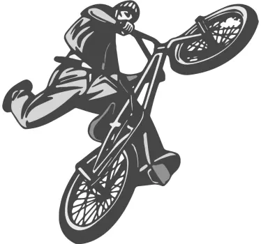 Bike cross youth room  cycling wall sticker - TenStickers