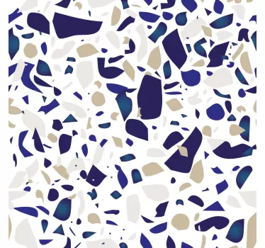 Imitation marble vinyl decal floor tile - TenStickers