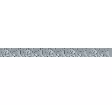 Metal effect  border decal - TenStickers
