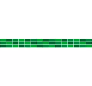 Green effect border sticker - TenStickers