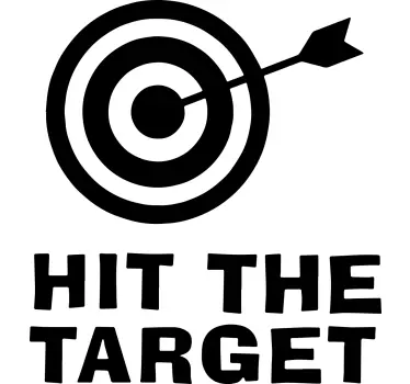 Hit the target  toilet Decal - TenStickers