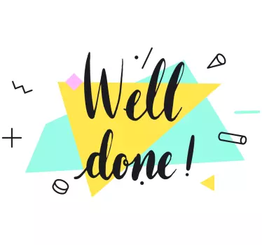 Well done triangles decals for furniture - TenStickers