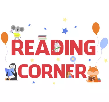 Reading corner  educational decal - TenStickers