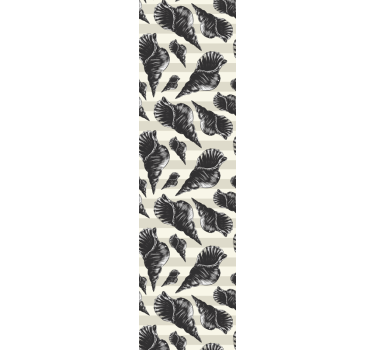 Illustrative Shell Patterns refrigerator vinyl wrap - TenStickers
