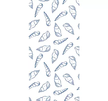 Seashell shower decal - TenStickers