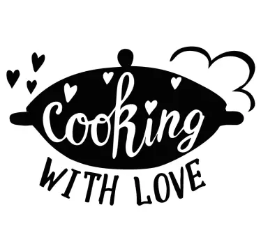 chef cooking design kitchen stickers - TenStickers