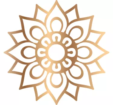 Medieval memory mandala floral wall decal - TenStickers