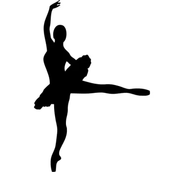 Ballerina Dancer Wall Sticker - TenStickers
