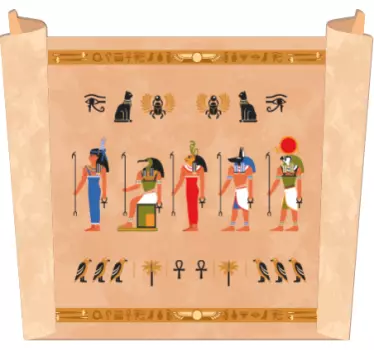 Set of ancient Egyptian prints Religion Stickers - TenStickers