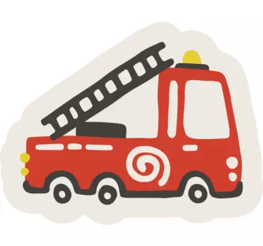 Fire Truck Design wall stickers for kids - TenStickers