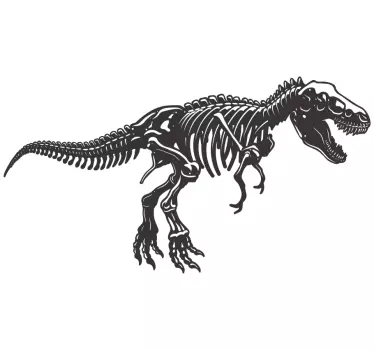 Dinosaur skeleton dragon wall decal - TenStickers