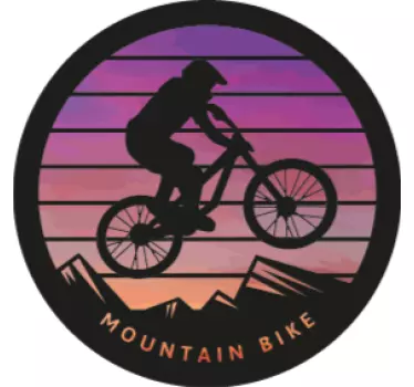 Sunset Mountain Bike stickers - TenStickers