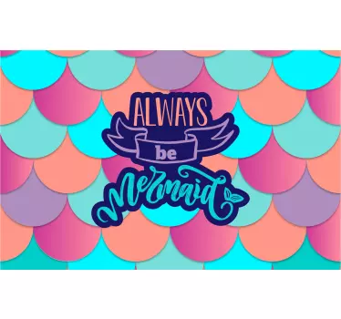 Always be a mermaid shower sticker - TenStickers